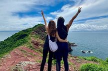 Island Hopping Tour in Flaming Red Coast, Hong Kong Geopark 