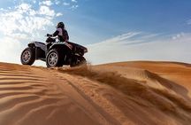 VIP Dubai Desert Safari with Quad Bike, Camel Ride, Dinner, Shows