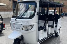 Tour privato al centro di Roma con un E-Tuk elettrico