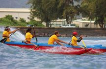 Outrigger Canoe Surfing at Kalapaki Beach 