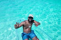 Exclusive Aerial Reflection: Solo Clear Kayak in Turks and Caicos