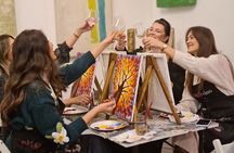 Painting party at Art Bottega - Paint & Wine Studio in Zadar