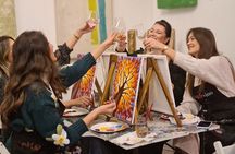 Painting party at Art Bottega - Paint & Wine Studio in Zagreb
