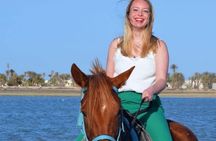 Horseback riding or camel at sunset in Djerba