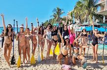 Morning paddleboard group session Caribbean Sea. Foto's included!