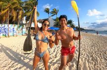 Morning paddleboard group session Caribbean Sea. Foto's included!