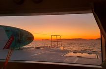 unique aperitif experience at sunset on a catamaran
