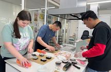 Special sushi rolls only available in Japan Making Experience