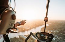 Baptism flight by helicopter over Buenos Aires