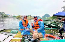 Ninh Binh Full Day to Hoa Lu, Tam Coc & Mua Cave Via Boat & Bike