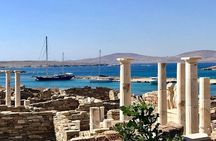 Mykonos Sail Cruise to Rhenia, Guided Tour of Delos, Lunch&Drinks