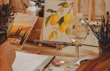 Italian Paint and Wine Experience, Tipsy art class in Rome