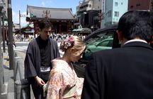 Tokyo Kimono Tour with a Professional guide and Private vehicle 