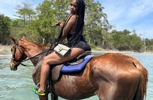 Bamboo Rafting , Horseback Ride,Dunns River Falls & Zipline Combo