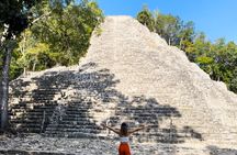 Tour to Coba Tulum and Cenote with Buffet from Tulum