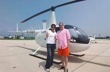 Aerial View of the Great Wall by Helicopter 