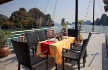 Halong bay 4 hours boat tour from Halong city with 2 caves, kayak
