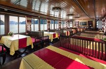 Halong bay 4 hours boat tour from Halong city with 2 caves, kayak