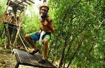 Shared Adventure Tour in Puerto Morelos with Ziplines and Horses