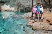 Half-day Tulum ruins and cenote swim arrive before the crowds
