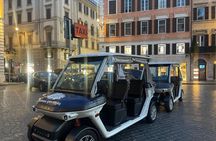 Twilight Magic: Private Golf Cart Tour of Rome with Aperitivo