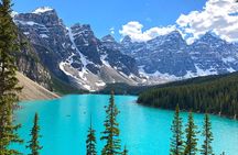 Moraine Lake, Lake Louise, Emerald Lake, Marble Canyon,Banff tour
