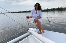 Private Catamaran Sailing Dolphin Manatee Watch in Daytona Beach