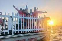 Destin: Sunset Cruise on a Back Porch Style Pontoon