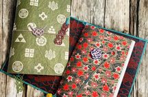 Japanese paper Notebook and Mizuhiki Belt and bookmark Workshop
