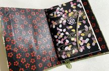 Japanese paper Notebook and Mizuhiki Belt and bookmark Workshop
