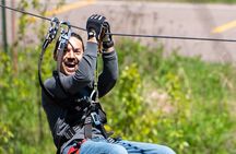 Zipline and Climb in a Forest on Lake Superior's North Shore