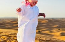 Dubai Desert Safari BBQ & Shows & Quad & Camel Ride & Falcon Pics