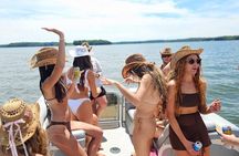 25ft Pontoon Party Boat w/ Captain up to 12 people (3 hrs)