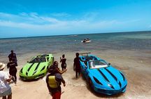 Customized Jet-Car with Bamboo rafting 