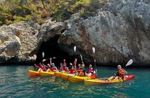Kayak route through Cala Granadella