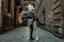 Barcelona Gothic Quarter cinematic photoshoot