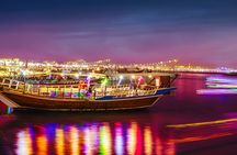 Doha Night City Lights Tour with Arabian Dhow Cruise