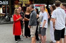 Vespa Female Ao Dai riders Night Street Food + See Train Street