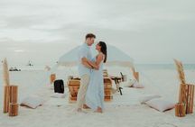 Aruba Eagle Beach Romantic Sunset Picnic in a Luxury Cabana