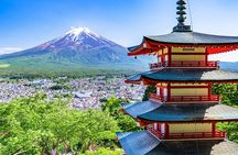 Mt.Fuji Arakurayama Sengen Park,Oshino Hakkai,Kawaguchi Lake Tour