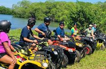 Roatan Best off road ATV, food tasting and beach 