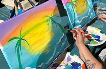 Hawaiian Style Paint Party in Waikiki Beach, Oahu
