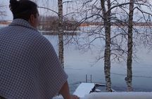 Traditional Finnish Sauna and Ice Swimming in Rovaniemi