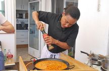 Market Tour & Paella or Fideua Cooking in Nicole's Barcelona Home