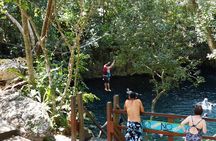 Private Tour at Puerto Morelos & Cenote from Cancun with Tequila