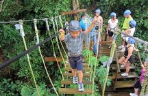 Zipline, Hiking and Suspension Bridges Adventure in Roatan 
