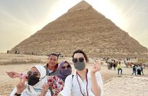 8 Hours Guided tour to Giza Pyramids , Sphinx, Saqqara & Dahshur 
