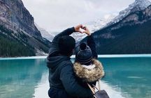 From Calgary: Moraine, Lake Louise & Johnston Canyon- Shared Tour