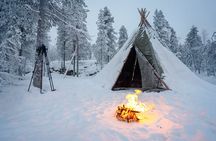 Snowshoeing in Snowy Forest with Local Guide