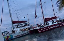 Bamboo Rafting, Catamaran Party Cruise and Snorkeling in Jamaica
